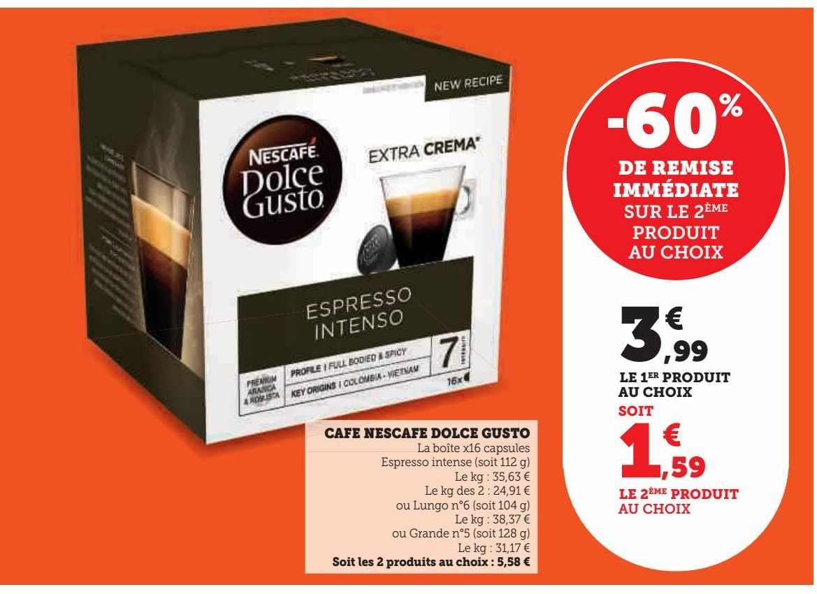 CAFE NESCAFE DOLCE GUSTO