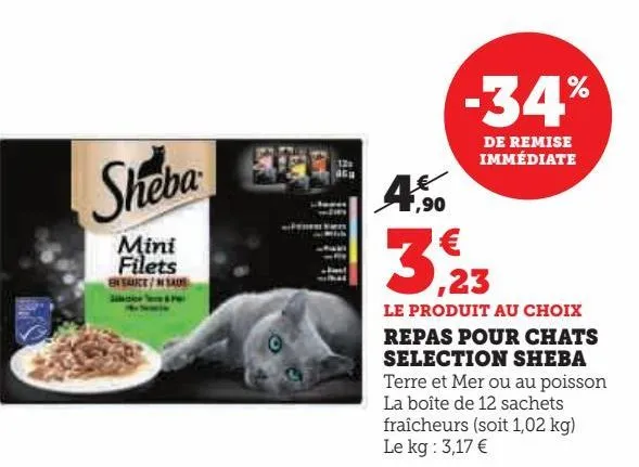 repas pour chats selecton sheba