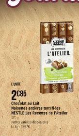 chocolat au lait Nestlé