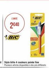 L'UNITE  2640  BIC  Stylo bille 4 couleurs pointe fine  Plusieurs articles disponibles à des prix différents  BIC Coburs  Canal 