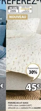 plus  confort &qualite  oeko-tex-s  nouveau  economisez  30%  45€ 