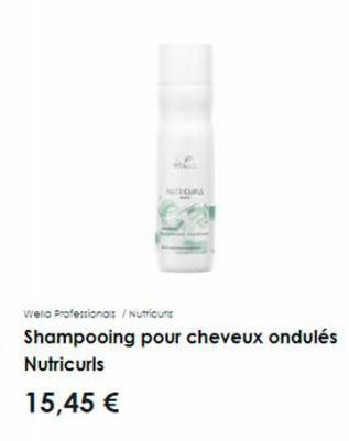 AUTECURS  Wella Professionals /Nutricurs  Shampooing pour cheveux ondulés Nutricurls  15,45 € 