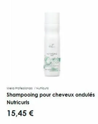 autecurs  wella professionals /nutricurs  shampooing pour cheveux ondulés nutricurls  15,45 € 