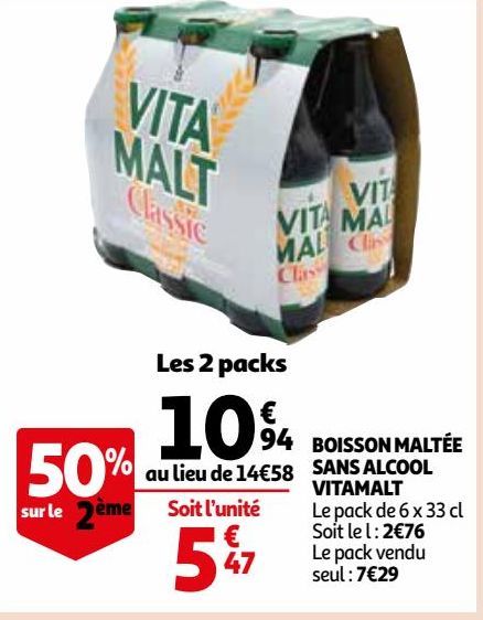 BOISSON MALTÉE SANS ALCOOL VITAMALT