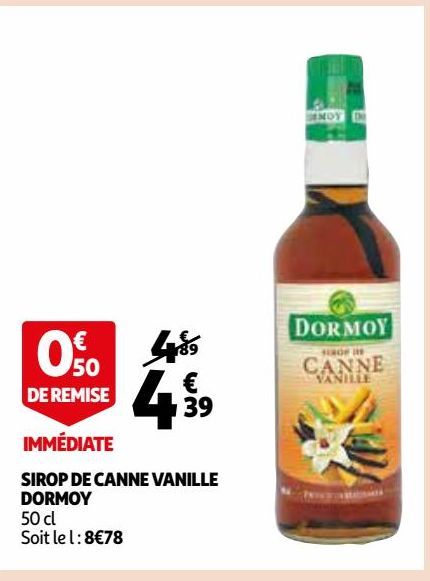 SIROP DE CANNE VANILLE DORMOY