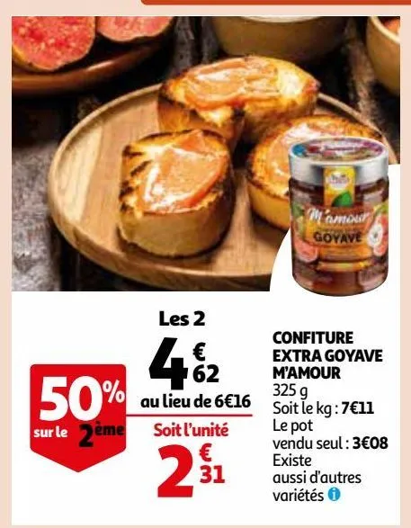 confiture extra goyave m’amour