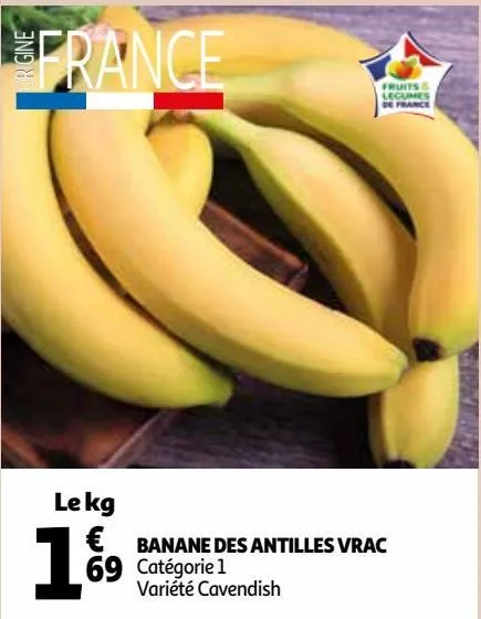 banane des antilles vrac