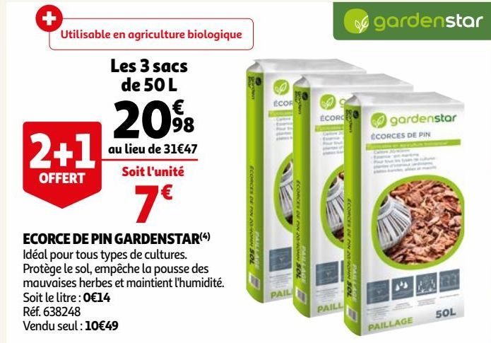 ECORCE DE PIN GARDENSTAR