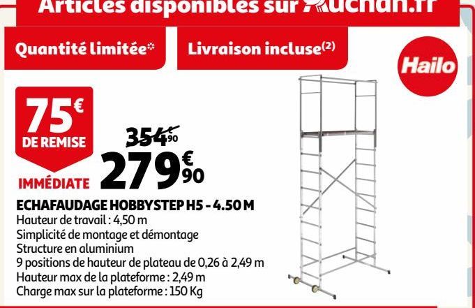 ECHAFAUDAGE HOBBYSTEP H5 - 4.50 M