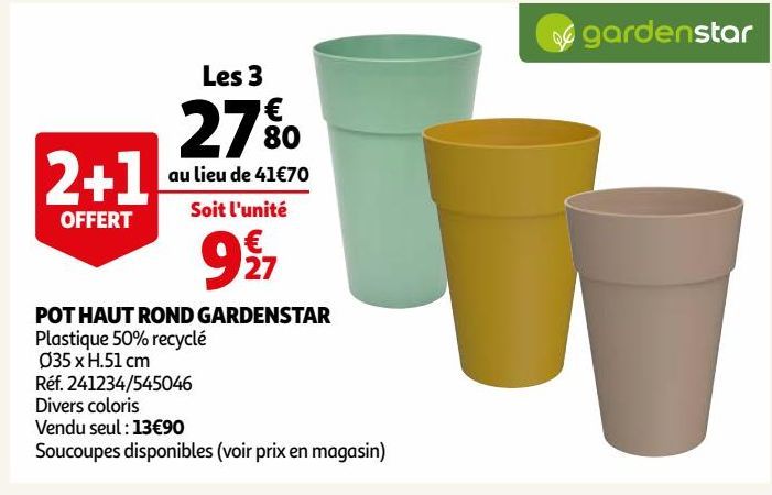 POT HAUT ROND GARDENSTAR