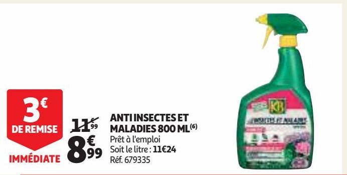 ANTI INSECTES ET MALADIES 800 ML