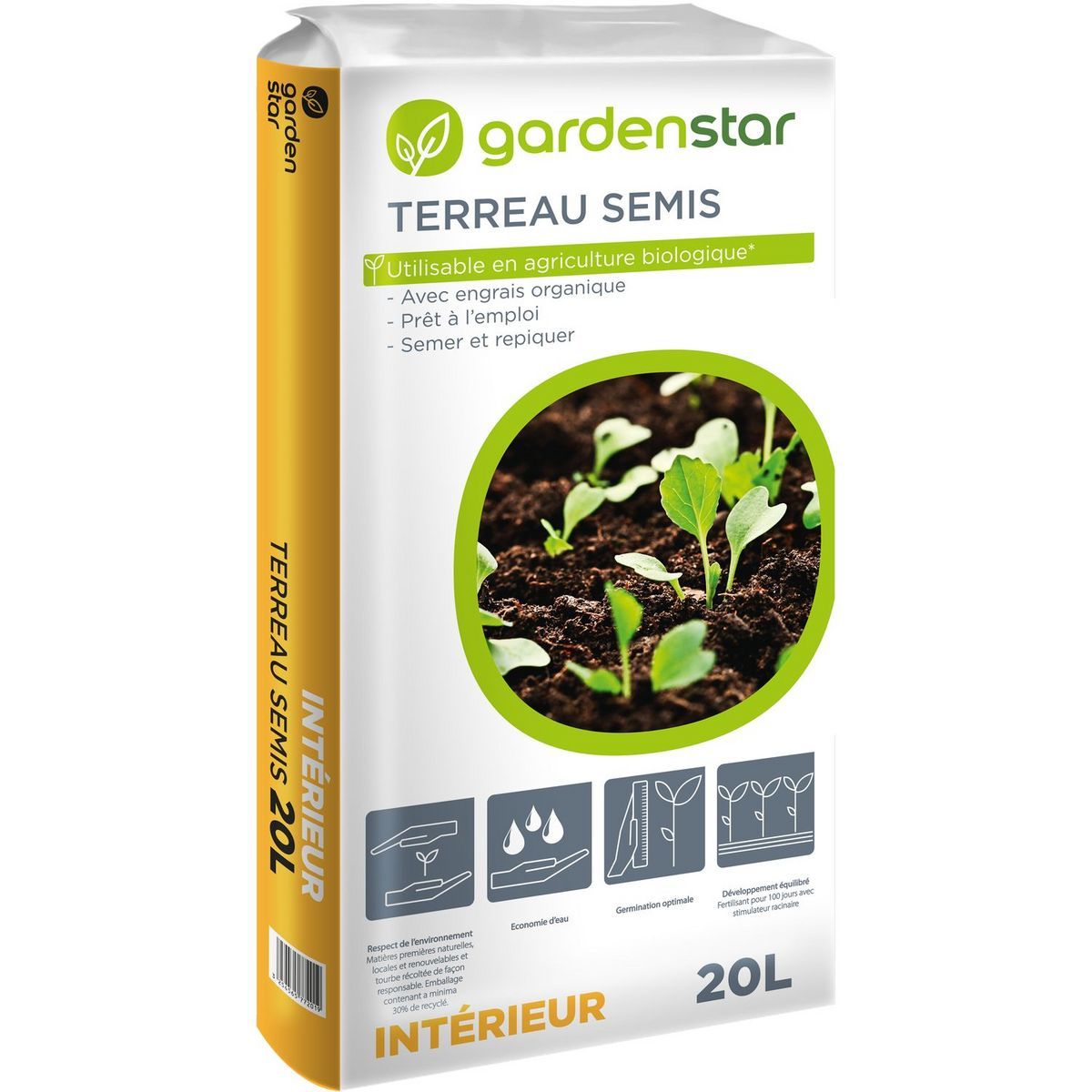 TERREAU SEMIS 20 L GARDENSTAR