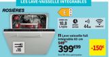 Lave-vaisselle Rosières offre à 399,99€ sur Conforama