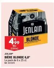 bière blonde jenlain