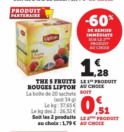 THE 5 FRUITS ROUGE LIPTON