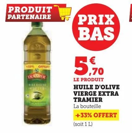 huile d'olive vierge extra tramier