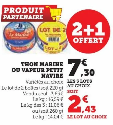 thon marine ou vapeur petit navire