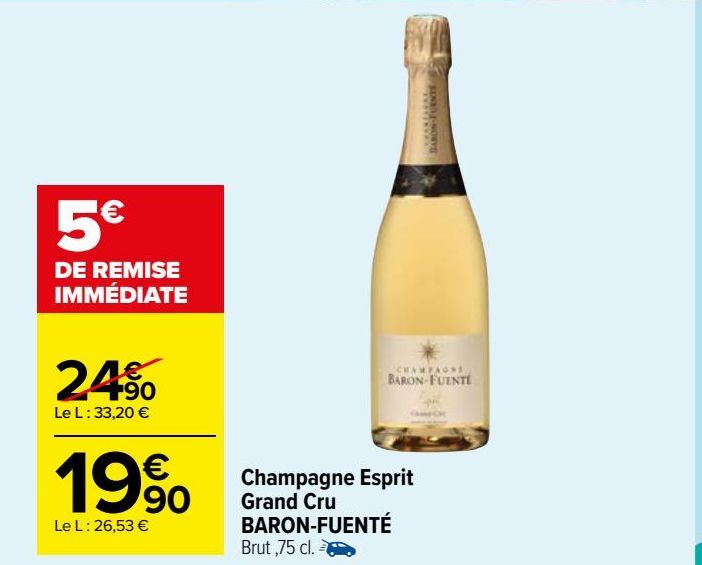 Champagne Esprit Grand Cru  BARON-FUENTÉ