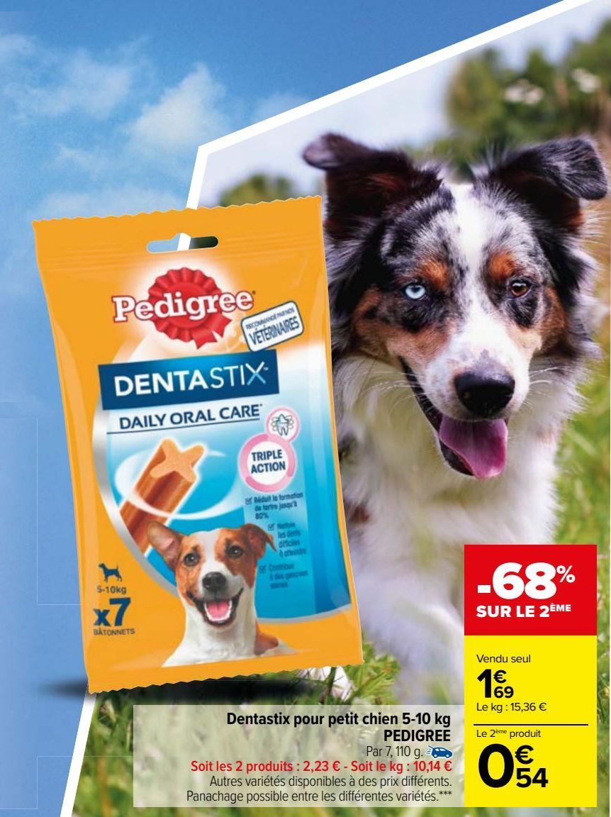 Dentastix pour petit chien 5-10 kg  PEDIGREE