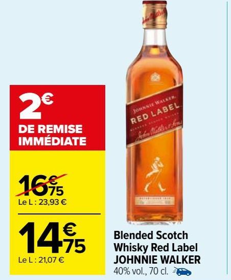 Blended Scotch  Whisky Red Label  JOHNNIE WALKER