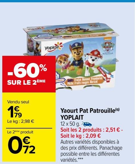 Yaourt Pat Patrouille(q)  YOPLAIT