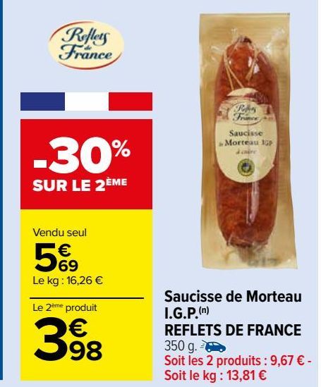  Saucisse de Morteau  I.G.P.(n)  REFLETS DE FRANCE