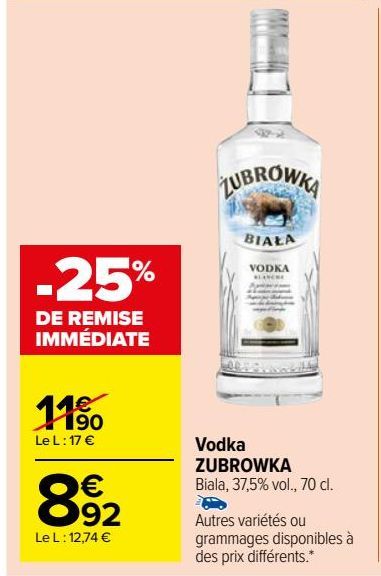 Vodka ZUBROWKA