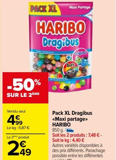 Pack XL Dragibus «Maxi partage» HARIBO
