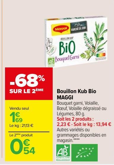 Bouillon Kub Bio MAGGI