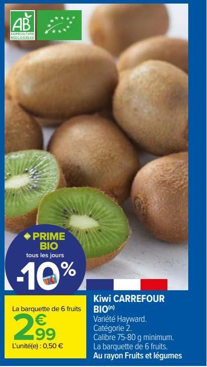 Kiwi CARREFOUR BIO