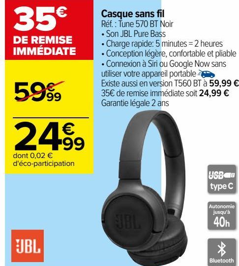 Casque sans fil