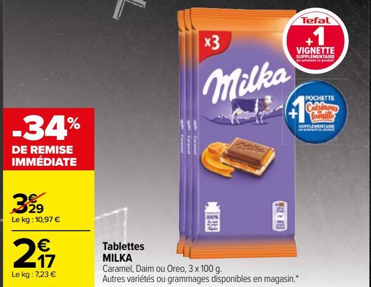 Tablettes MILKA