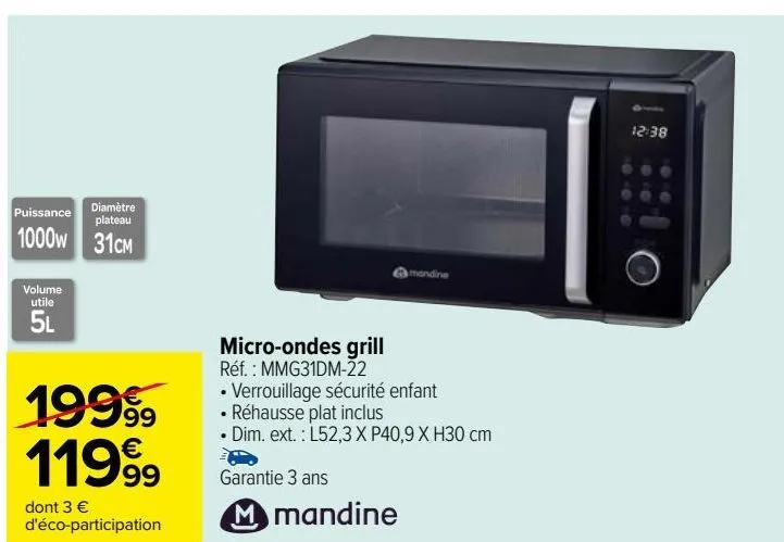 micro-ondes grill