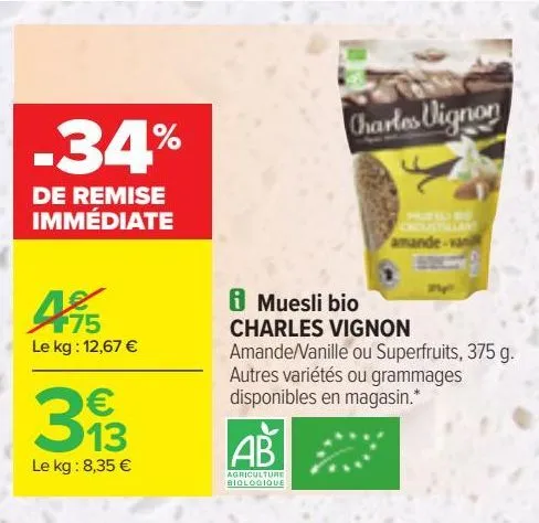 muesli bio charles vignon