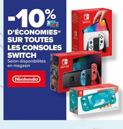 SUR TOUTES LES CONSOLES SWITCH