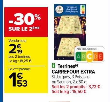 Terrines CARREFOUR EXTRA