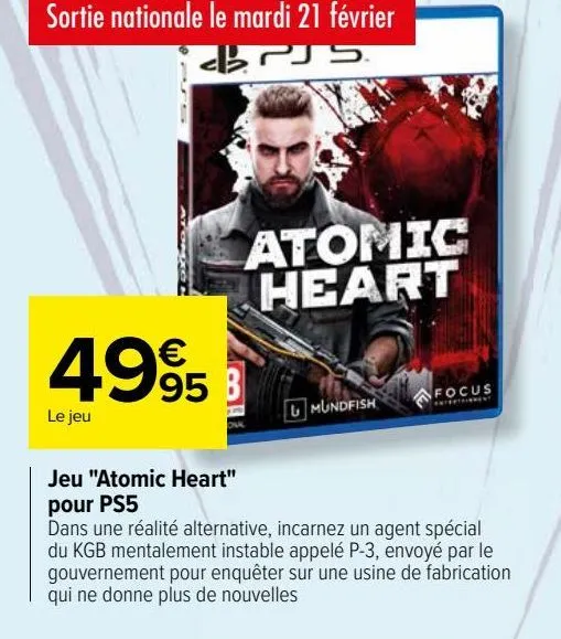 jeu "atomic heart" pour ps5