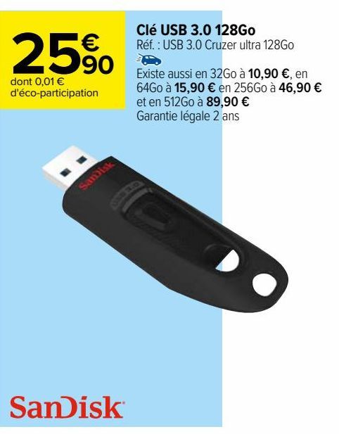 Clé USB 3.0 128Go
