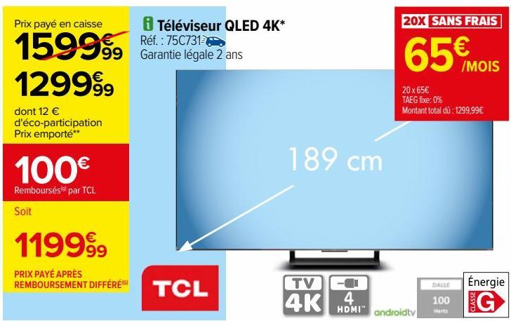 iTéléviseur QLED 4K