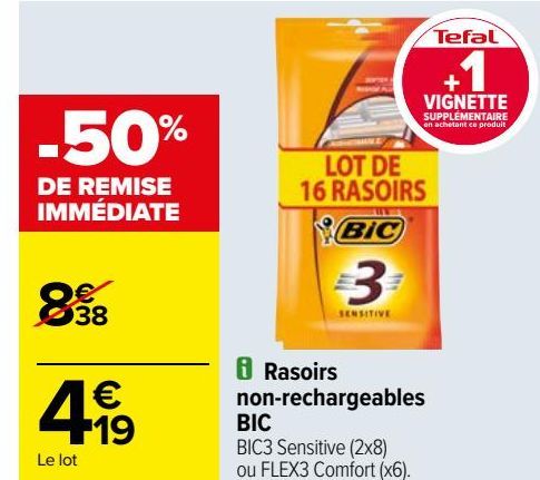 Rasoirs non-rechargeables BIC