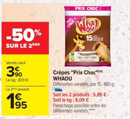 Crêpes ¨Prix Choc¨ WHAOU