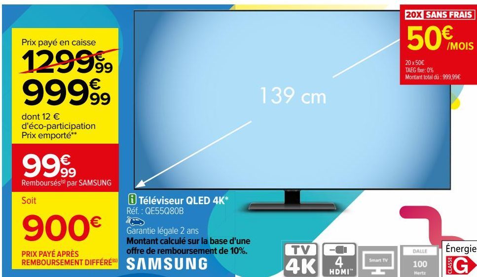 Téléviseur QLED 4K