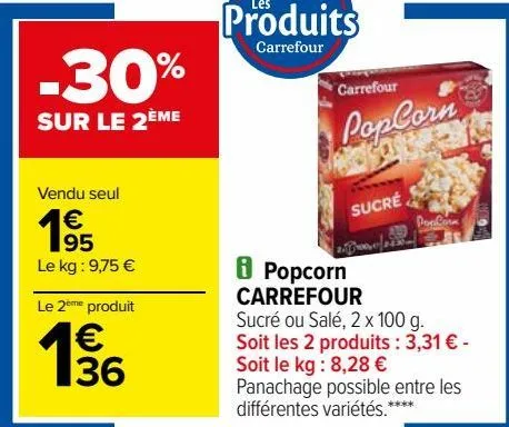 popcorn carrefour