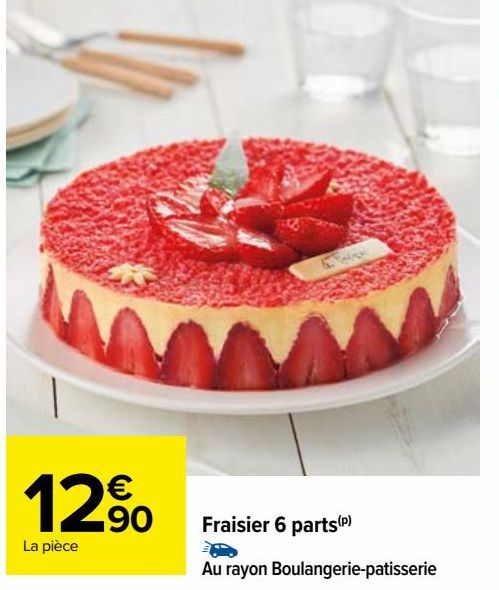 Fraisier 6 parts