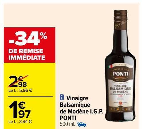 Vinaigre Balsamique de Modène I.G.P. PONTI