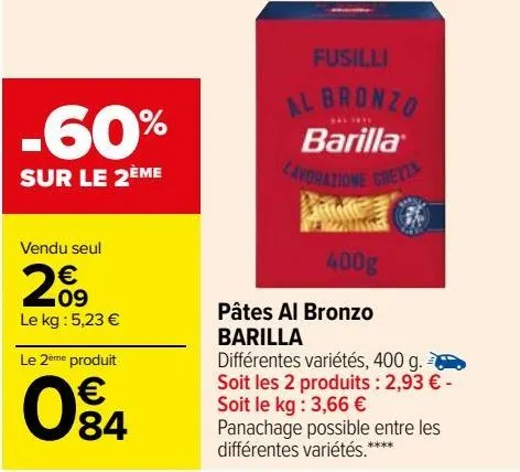 pâtes al bronzo barilla