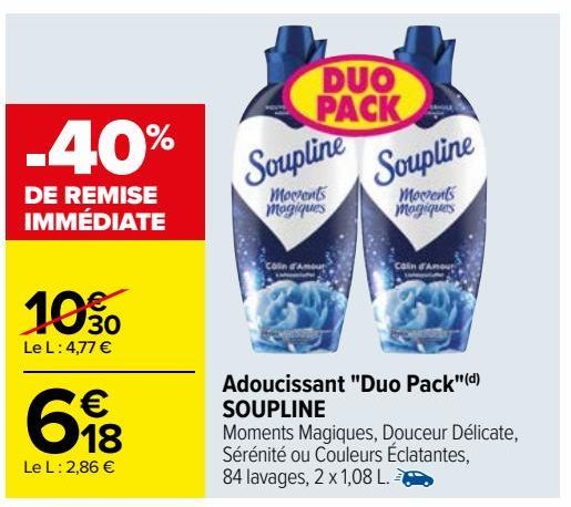 Adoucissant "Duo Pack" SOUPLINE