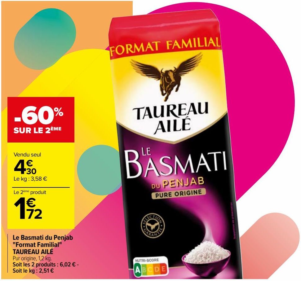 Le Basmati du Penjab "Format Familial" TAUREAU AILÉ