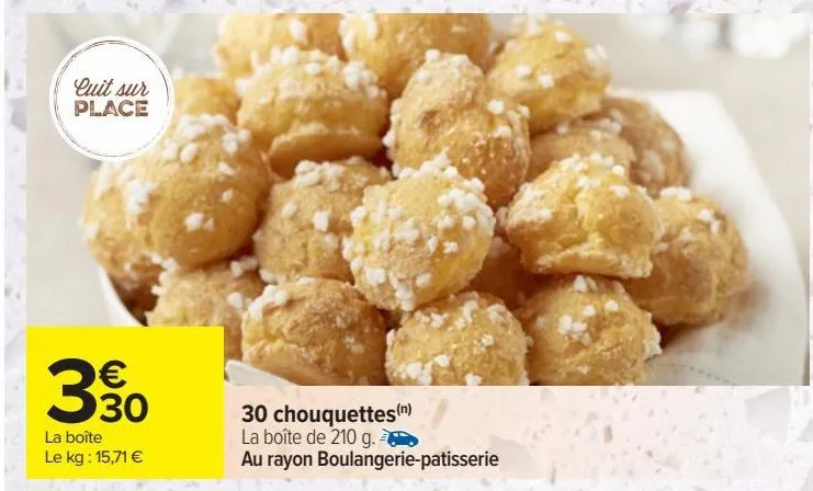 30 chouquettes