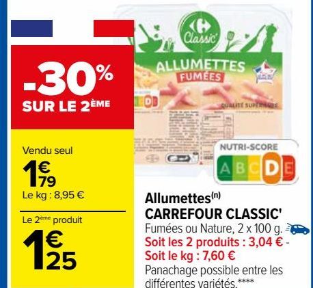 Allumettes CARREFOUR CLASSIC'